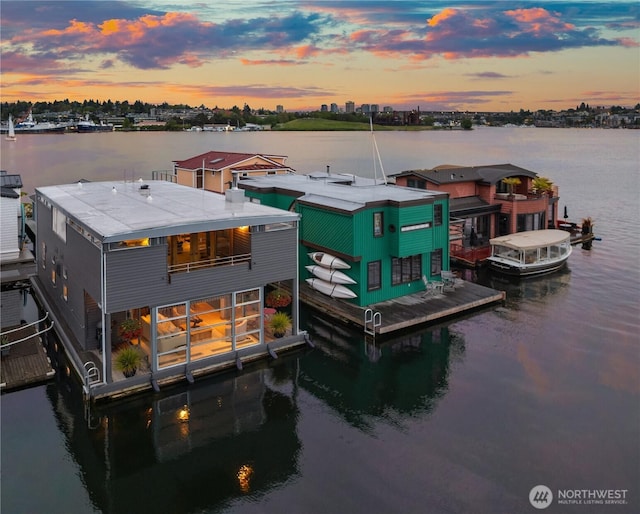 2466 Westlake Ave N Unit 5, Seattle, WA 98109 - dock with a water view and a balcony