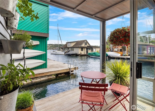 2466 Westlake Ave N Unit 5, Seattle, WA 98109 - dock area with a water view