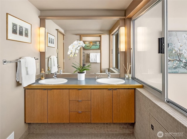 2466 Westlake Ave N Unit 5, Seattle, WA 98109 - bathroom with double vanity