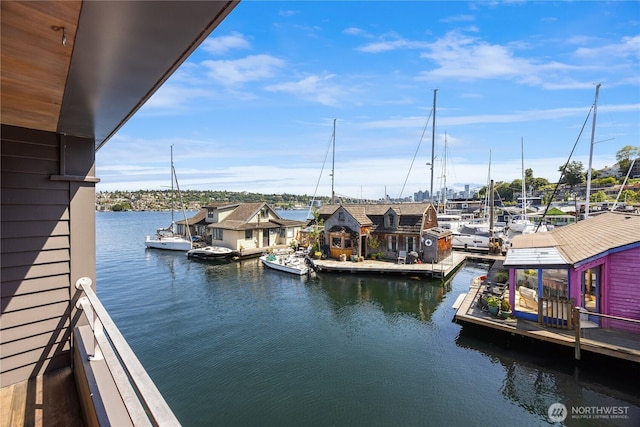 2466 Westlake Ave N Unit 5, Seattle, WA 98109 - dock area featuring a water view