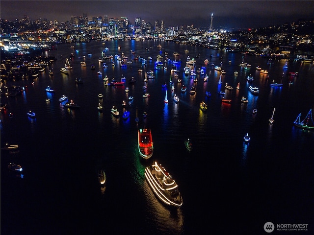 2466 Westlake Ave N Unit 5, Seattle, WA 98109 - water view featuring a view of city lights
