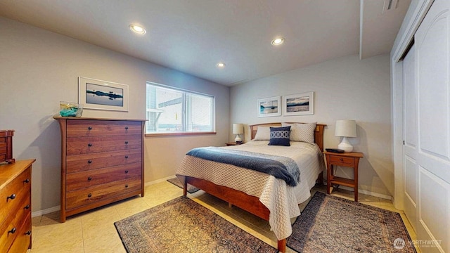 14028 Evergreen Way, Stanwood, WA 98292 - bedroom featuring baseboards, recessed lighting, and a closet