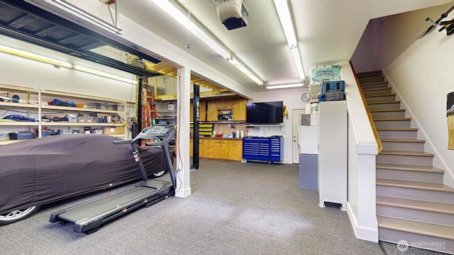 14028 Evergreen Way, Stanwood, WA 98292 - exercise area with carpet flooring and baseboards
