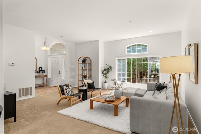 2024 N 145th St, Shoreline, WA 98133 - living room with carpet flooring and recessed lighting