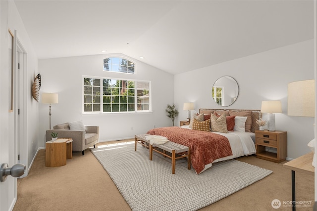 2024 N 145th St, Shoreline, WA 98133 - carpeted bedroom with vaulted ceiling