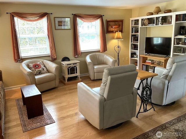 1403 Thomas St, Port Townsend, WA 98368 - living area featuring wood finished floors and baseboards