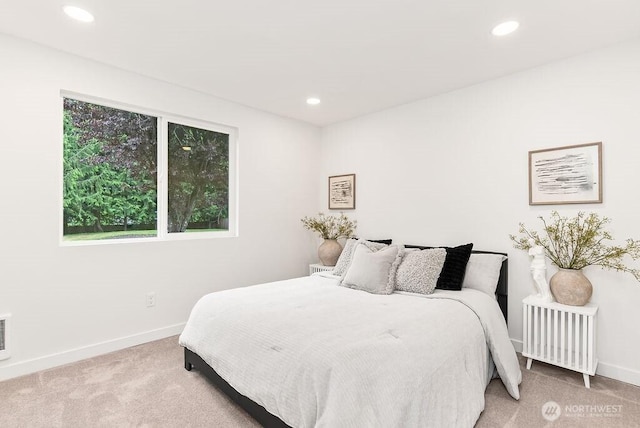 24212 SE 223rd St, Maple Valley, WA 98038 - bedroom featuring light carpet, multiple windows, baseboards, and recessed lighting