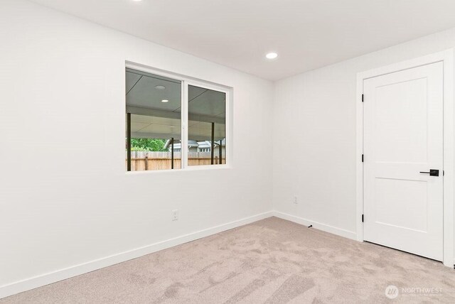 24212 SE 223rd St, Maple Valley, WA 98038 - carpeted spare room with baseboards and recessed lighting