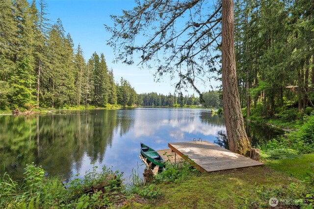 13703 Tastad Rd, Arlington, WA 98223 - dock with a wooded view and a water view