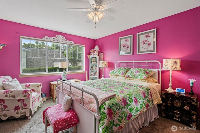 7608 145th Avenue Ct E, Sumner, WA 98390 - carpeted bedroom featuring ceiling fan