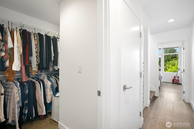 1055 S Cloverdale, Seattle, WA 98108 - spacious closet with light wood-style floors