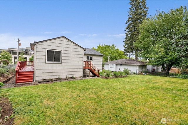 525527 16th Ave SE, Olympia, WA 98501 - rear view of house featuring stairway and a deck