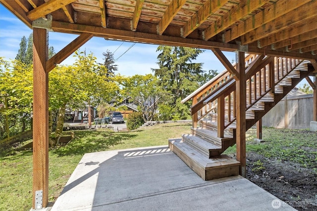 243 N Garden St, Bellingham, WA 98225 - view of patio with stairs