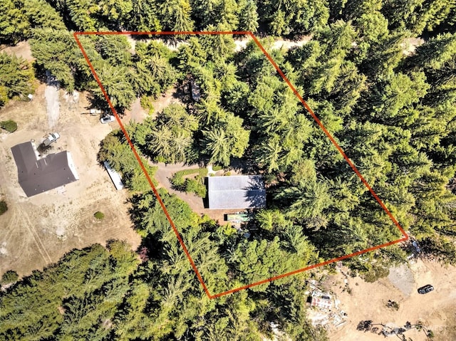 80 E Tamarack Ln, Shelton, WA 98584 - aerial view of property and surrounding area featuring property boundaries highlighted