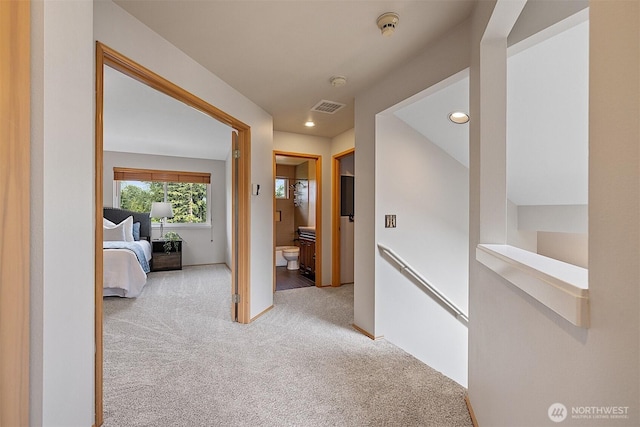 30515 127th Pl SE, Auburn, WA 98092 - hallway with carpet floors, recessed lighting, an upstairs landing, and baseboards