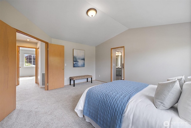 30515 127th Pl SE, Auburn, WA 98092 - bedroom featuring lofted ceiling and light carpet
