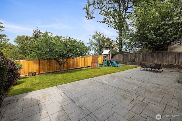 30515 127th Pl SE, Auburn, WA 98092 - view of patio featuring a playground