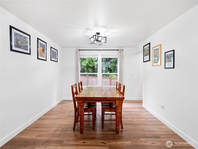 8221 122nd Ave NE, Kirkland, WA 98033 - dining area featuring wood finished floors and baseboards