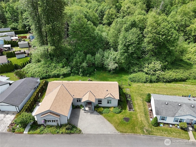 6614 241st Ave E Unit 38, Buckley, WA 98321 - view from above of property with a heavily wooded area