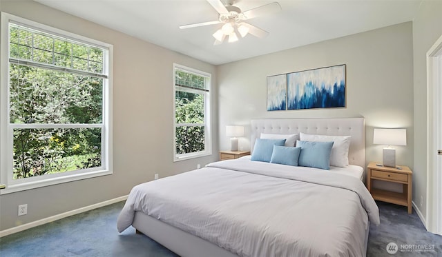 6614 241st Ave E Unit 38, Buckley, WA 98321 - bedroom featuring carpet floors and ceiling fan