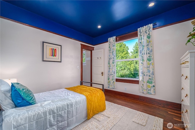 9316 7th Ave S, Seattle, WA 98108 - bedroom with wood finished floors, recessed lighting, and baseboards