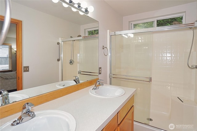 2820 V Ct SE, Auburn, WA 98002 - ensuite bathroom with a stall shower and double vanity