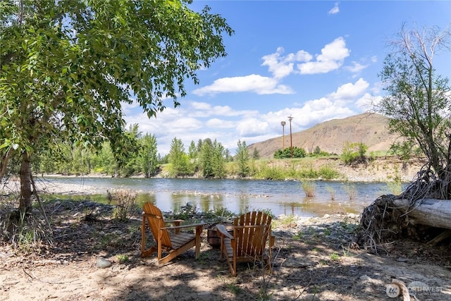 3 Kingfisher Rd, Twisp, WA 98856 - water view with a mountain backdrop