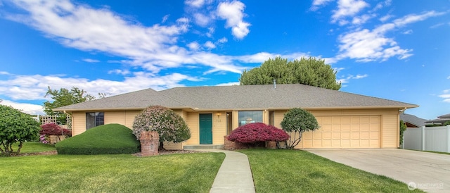 703 Tanarae Pl, Yakima, WA 98908 - ranch-style house with an attached garage and concrete driveway