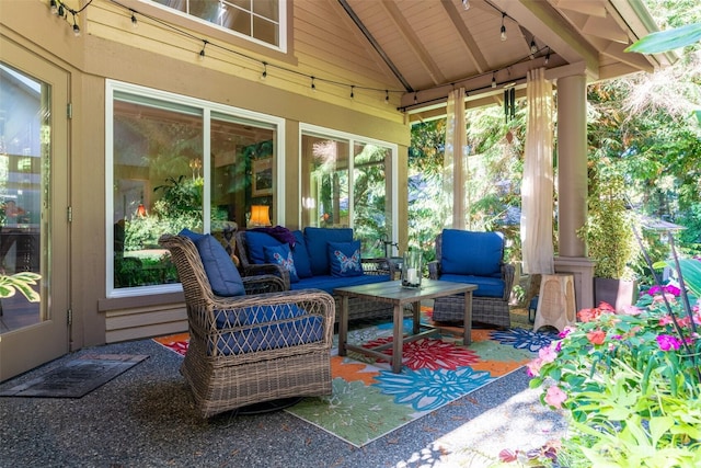 9042 Gleneagle Dr, Blaine, WA 98230 - view of patio / terrace featuring an outdoor living space