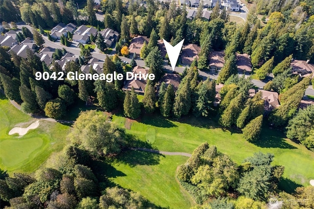 9042 Gleneagle Dr, Blaine, WA 98230 - aerial view of property's location with nearby suburban area and a golf club