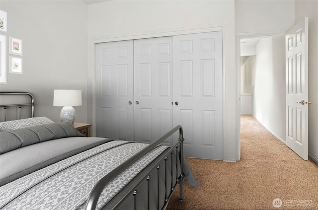 9042 Gleneagle Dr, Blaine, WA 98230 - bedroom with light colored carpet and a closet