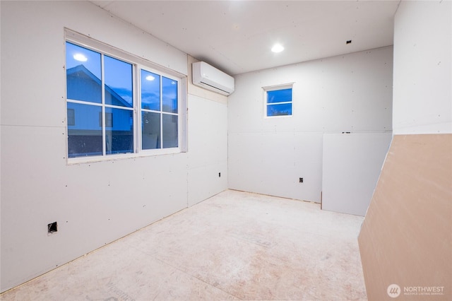 515 Mitchell St, Sumas, WA 98295 - unfurnished room featuring a wall mounted air conditioner and recessed lighting