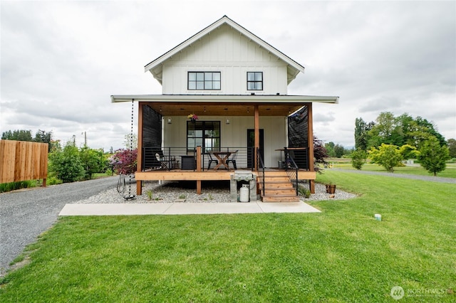 515 Mitchell St, Sumas, WA 98295 - view of front of home featuring board and batten siding and a deck