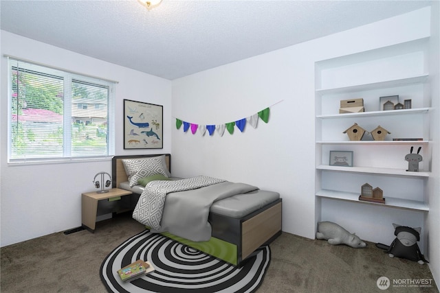 4025 Somerset Ln, Kent, WA 98032 - carpeted bedroom with a textured ceiling
