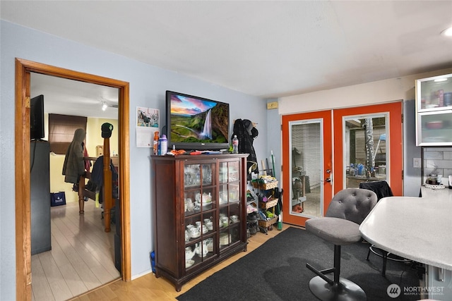 7431 S 132nd St, Seattle, WA 98178 - living room with french doors and light wood-style flooring