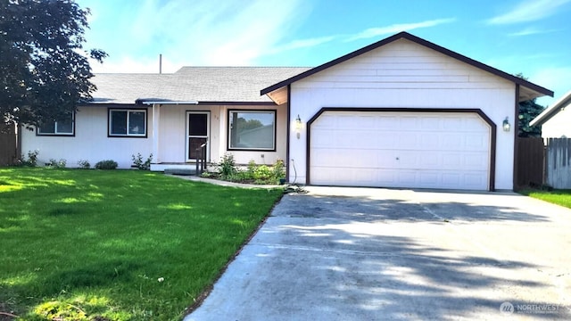 390 4th Ave SE, Ephrata, WA 98823 - ranch-style house with driveway, a garage, and a shingled roof