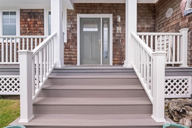 234 26th St NW, Long Beach, WA 98631 - doorway to property featuring covered porch