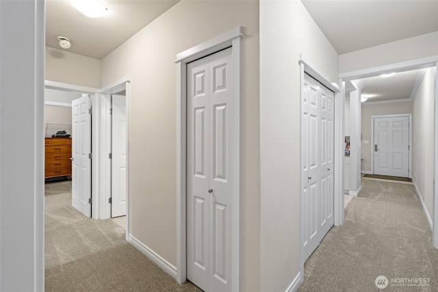 1310 Old Fairhaven Pkwy Unit 102, Bellingham, WA 98225 - hallway with light carpet and baseboards