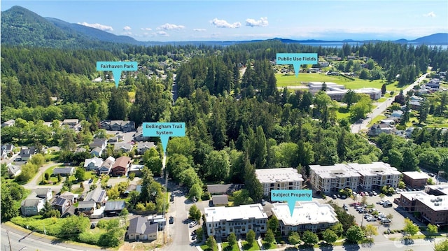 1310 Old Fairhaven Pkwy Unit 102, Bellingham, WA 98225 - bird's eye view of mountains and a heavily wooded area