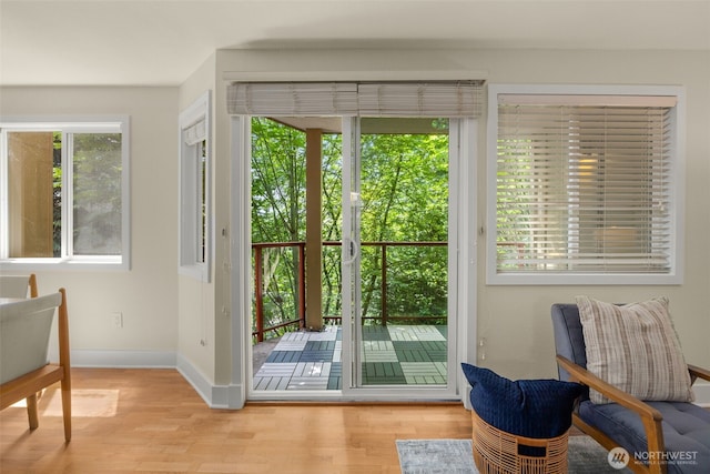 11058 NE 33rd Pl Unit B9, Bellevue, WA 98004 - entryway with wood finished floors and baseboards