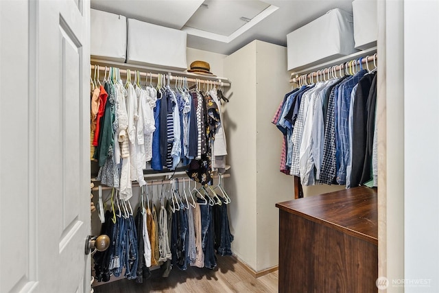 490 Madison Ave N Unit 202, Bainbridge Island, WA 98110 - walk in closet with wood finished floors