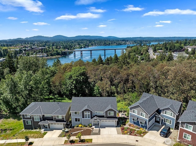 2225 Seringa Ave, Bremerton, WA 98310 - drone / aerial view of a water and mountain view