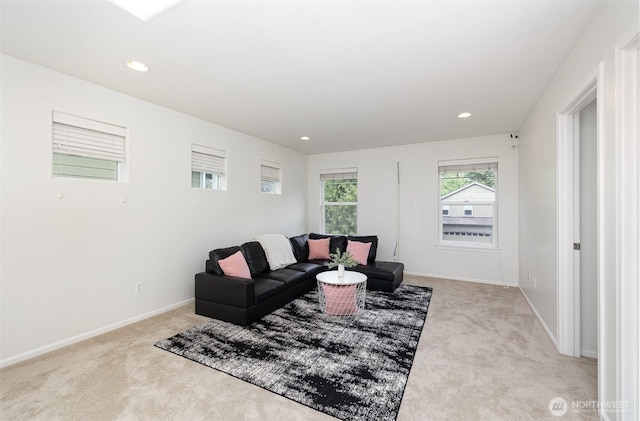 1700 235th Pl SW, Bothell, WA 98021 - living room with carpet flooring, baseboards, and recessed lighting