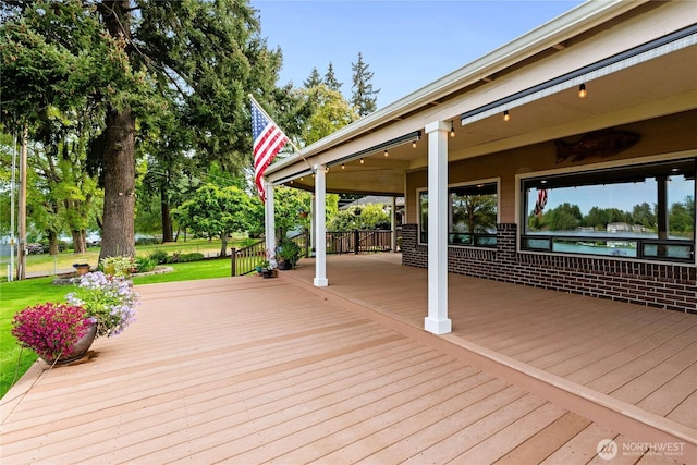 16801 Lakeside Dr S, Spanaway, WA 98387 - deck featuring a yard