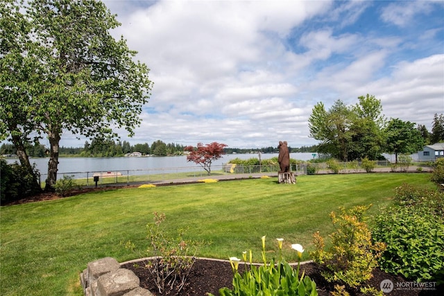 16801 Lakeside Dr S, Spanaway, WA 98387 - view of yard with a water view