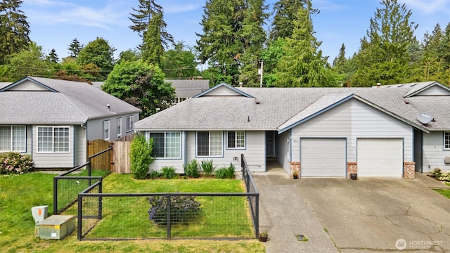 515 Forest Park St, Port Orchard, WA 98366 - single story home featuring a garage, driveway, roof with shingles, and a gate