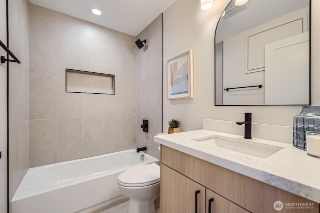 524 27th Ave, Seattle, WA 98122 - full bathroom with vanity, toilet, and shower / bath combination