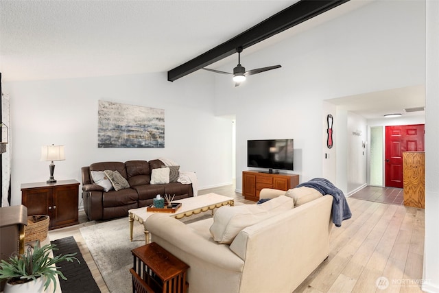 5371 Pineridge Dr NE, Bremerton, WA 98311 - living area with light wood-style flooring, ceiling fan, and baseboards