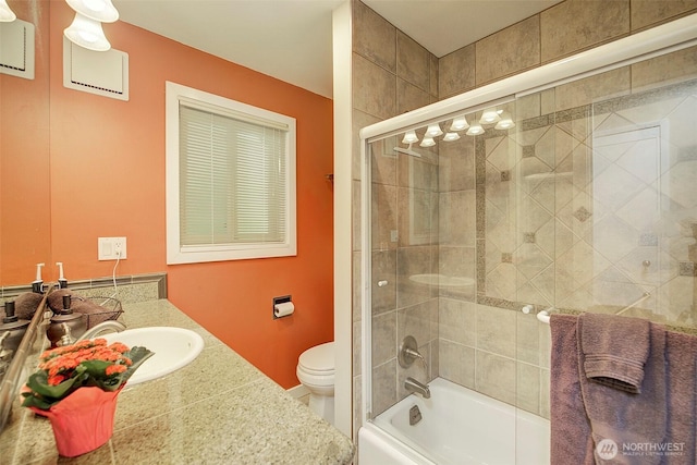 614 NW 126th Pl, Seattle, WA 98177 - bathroom featuring vanity and combined bath / shower with glass door