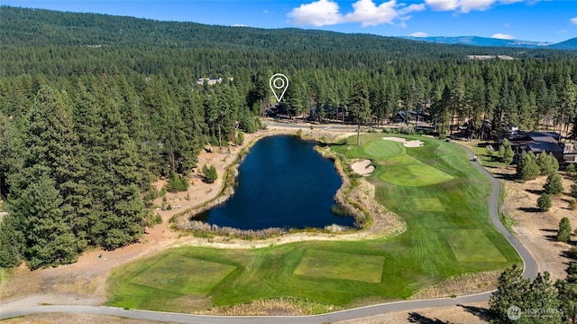 950 Coal Mine Way, Cle Elum, WA 98922 - aerial view of a heavily wooded area, a water and mountain view, and a local golf course